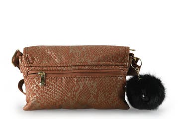 Kipling Clutch Bruin, Verzenden, Zo goed als nieuw, Bruin