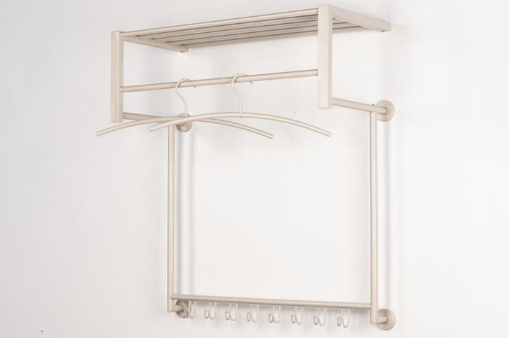 Rietveld Kapstokken - Beige, Zand - Staal, Metaal, Huis en Inrichting, Woonaccessoires | Kapstokken, Verzenden