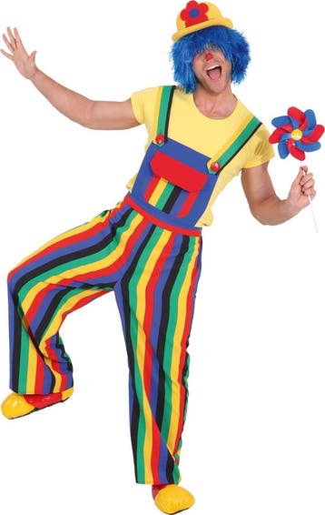 Tuinbroek Clown Gestreept Volwassenen, Ophalen of Verzenden, Nieuw