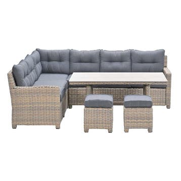 Garden Impressions Alaska lounge dining set 5-delig links -, Tuin en Terras, Verzenden, Nieuw