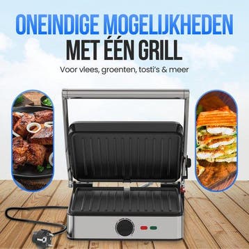 2dekans | Strex Tosti Apparaat XL Met Temperatuurregeling -, Ophalen of Verzenden, Zo goed als nieuw