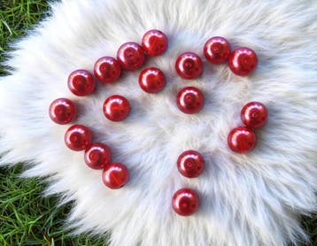 25 x Transparante DQ Glasparel – 8 mm – Kleur Ruby – G, Ophalen of Verzenden, Nieuw, Kraal