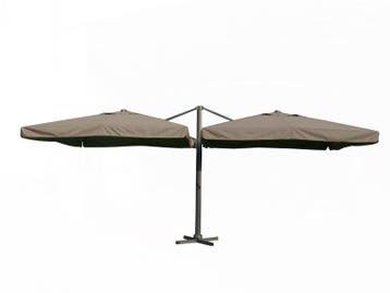 Parasol Paralux, Bellora, taupe / sandy, Tuin en Terras, Nieuw