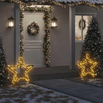 vidaXL Kerstverlichting met ster 115 LEDs 85 cm, Diversen, Kerst, Verzenden, Nieuw