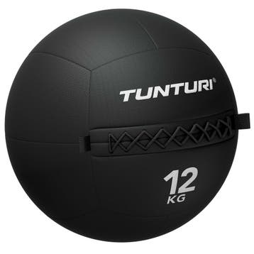 Tunturi Platinum Wall Ball - 12kg - Zwart, Verzenden, Nieuw