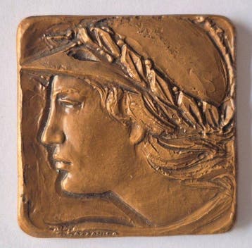 Italië. Plaquette Goddess - Silvio Gazzaniga