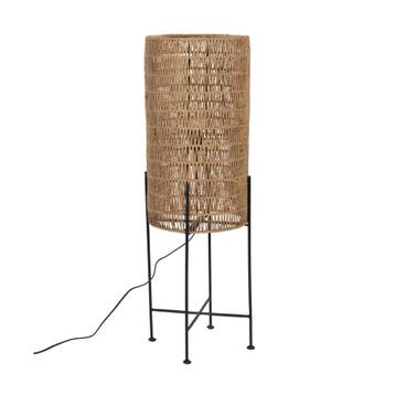 *WOONWINKEL* Dutchbone Kari Vloerlamp Van Jute Touw Naturel, Verzenden, Nieuw