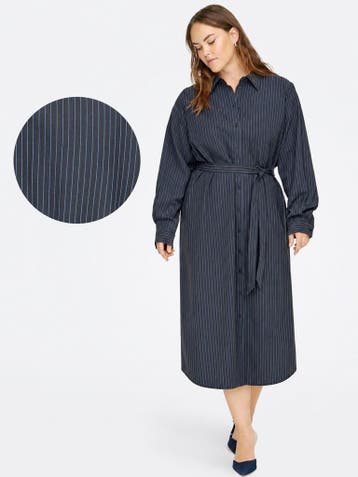 ONLY CARKIMMI LS streep jurk blauw Maat:, Verzenden, Nieuw, Overige kleuren