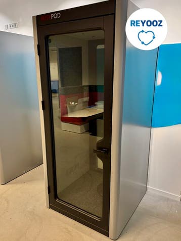 BusyPOD - belcel - akoestische ruimte - zilvergrijs - tw..., Werkplek, Gebruikt, Overige typen
