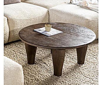 Salontafel Amira 90x90cm - bruin | Eleonora, Huis en Inrichting, Tafels | Salontafels, Ophalen of Verzenden, Nieuw