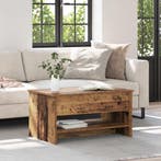 vidaXL Salontafel Oud Hout 80 x 50,5 x 41,5 cm Bewerkt hout, Verzenden, Nieuw, 50 tot 100 cm, Minder dan 50 cm