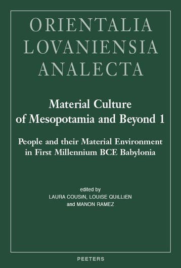 Material Culture of Mesopotamia and Beyond 1 / Orientalia, Verzenden, Zo goed als nieuw