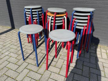 School kruk | Ø 60 cm | 20 stuks, Ophalen of Verzenden, Gebruikt, Meubilair