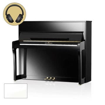 Schimmel Konzert K122 E TwinTone WP messing silent piano, Muziek en Instrumenten, Piano's, Nieuw, Wit, Piano