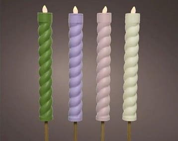 Led fakkel solar lumineo pastel swirl vlameffect 106 cm set, Ophalen of Verzenden, Nieuw