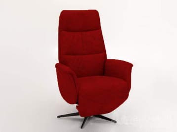 Relaxfauteuil Heino - relaxfauteuils - Rood, Huis en Inrichting, Stoelen, Nieuw, Rood, Leer