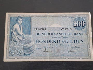 Nederland. - 100 Gulden 1924 - Pick 39 (Zonder minimumprijs)