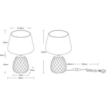 LED Tafellamp - Trion Aroniz - E14 Fitting - Rond - Roze -, Huis en Inrichting, Ophalen of Verzenden, Nieuw, Keramiek, Overige fittingen