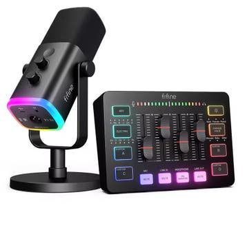 Podcast Kit met Microfoon Audio Mixer RGB Streaming Set, Verzenden, Nieuw
