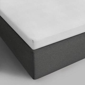 splittopper perkal katoenen hoeslaken wit of ecru - 160/210, Eenpersoons, Verzenden, Wit, Overige typen
