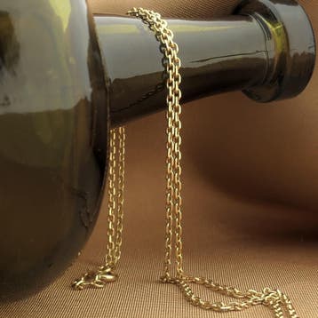18 Krt. Gouden anker schakelketting., Ophalen of Verzenden, Gebruikt, Overige kleuren, Goud