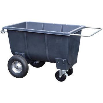 Halfpipe voerwagen 350 liter grijs, Dieren en Toebehoren