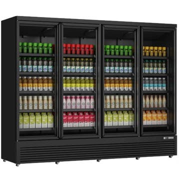 Drankenkoeling | 2025L | Zwart | 0°C/+10°C | Geforceerd |, Verzenden, Nieuw in verpakking