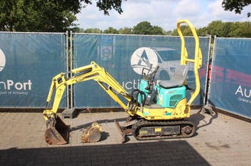 Veiling: Minigraver Yanmar SV08-1S 7.7kW 2011, Ophalen, Graafmachine