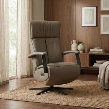 Leren relaxfauteuil met hartbalans Pure - Toledo Moss, Bohemian, Industrieel, Modern, Scandinavisch, Nieuw, Ophalen of Verzenden