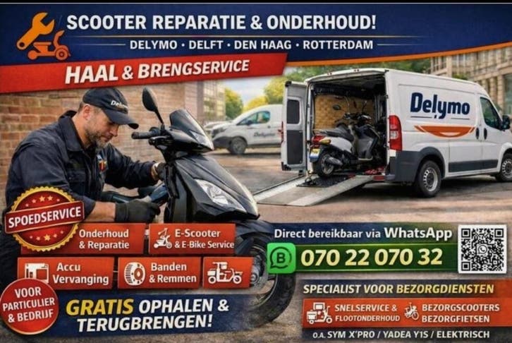Scooter Reparatie, Onderhoud Haal en Brengservice, Diensten en Vakmensen, Fietsenmakers en Bromfietsenmakers, Brommerreparatie