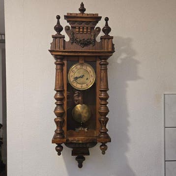 Tafelklok - Art Nouveau Hout - 1910 - pfeilkreuz uurwerk, Antiek en Kunst, Antiek | Klokken