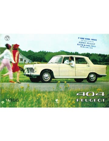 1966 PEUGEOT 404 SEDAN BROCHURE FRANS, Boeken, Nieuw, Peugeot, Author