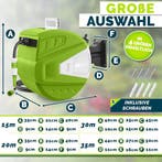Wandslangenbox - Tuinslanghaspel - Tuinslang met haspel - 20, Tuin en Terras, Verzenden, Zo goed als nieuw