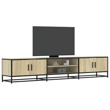 vidaXL Tv-meubel 210x35x41 cm bewerkt hout sonoma, Huis en Inrichting, Kasten | Televisiemeubels, Verzenden, Nieuw, Overige houtsoorten