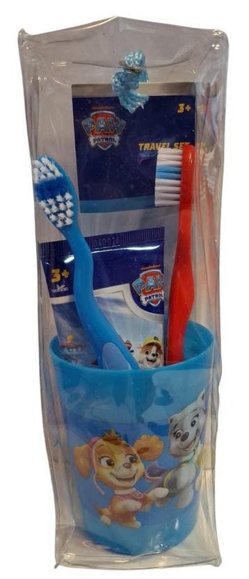 Paw Patrol Gevuld Tandpasta Reistasje 5-delig vanaf 3 tot 6, Sieraden, Tassen en Uiterlijk, Verzenden, Nieuw