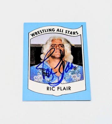 Pro Wrestling Ric Flair Signed Trading Card - Beckett, Nieuw