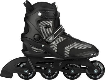 Nijdam Inline Skates Senior - Geo Glitz - Zwart - 44, Ophalen of Verzenden, Zo goed als nieuw