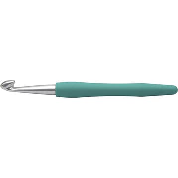 Haaknaalden, afm 10, L: 16 cm, afm 10 mm, groen, 1 stuk, Nieuw