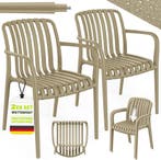 tillvex® Tuinstoelen, set van 2, stapelbaar, weerbestendig,, Verzenden, Zo goed als nieuw