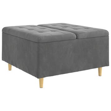 Ottoman met Opbergruimte 80x80cm | Retourdeal 25% Korting, Vierkant, Zo goed als nieuw, 75 tot 100 cm, Modern