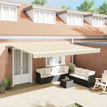 vidaXL Luifel Frame 4x3 m Automatische Terugrol Aluminium, Verzenden, Nieuw