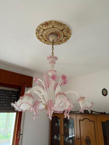 Plafondlamp - Muranoglas, Antiek en Kunst