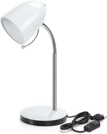 Tafellamp - Bureaulamp - Leeslamp - Wit - Aigostar, Verzenden, Zo goed als nieuw