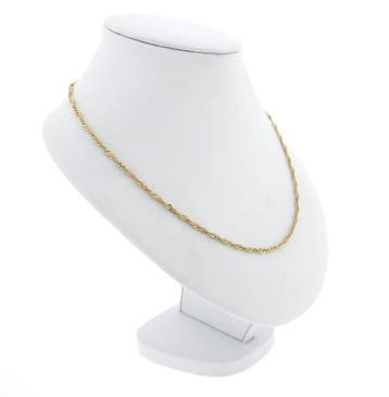 Gouden gedraaide schakelketting, Ophalen of Verzenden, Gebruikt, Goud, Goud