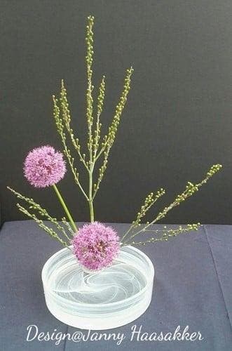 Schaal bowl Bicolor voor Ikebana zonder kenzan ca. 22 cm, Ophalen of Verzenden, Nieuw