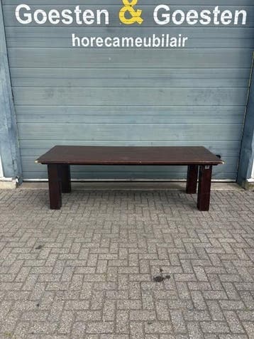 Gebruikte Stamtafel (250x100cm) - T1694 Vintage/Café, Ophalen, Nieuw
