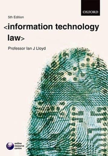 Information Technology Law - Ian Lloyd 9780199299775, Verzenden, Gelezen, Ian Lloyd