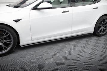 Maxton Side skirts diffusers V.2 Tesla Model S Plaid Mk1, Verzenden, Nieuw