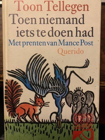 Toen niemand iets te doen had / Jeugdsalamander, Verzenden, Zo goed als nieuw, Toon Tellegen