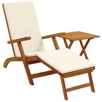 vidaXL Ligstoelkentingen en opvouwbare zonnebader 2 pcs, Verzenden, Nieuw
